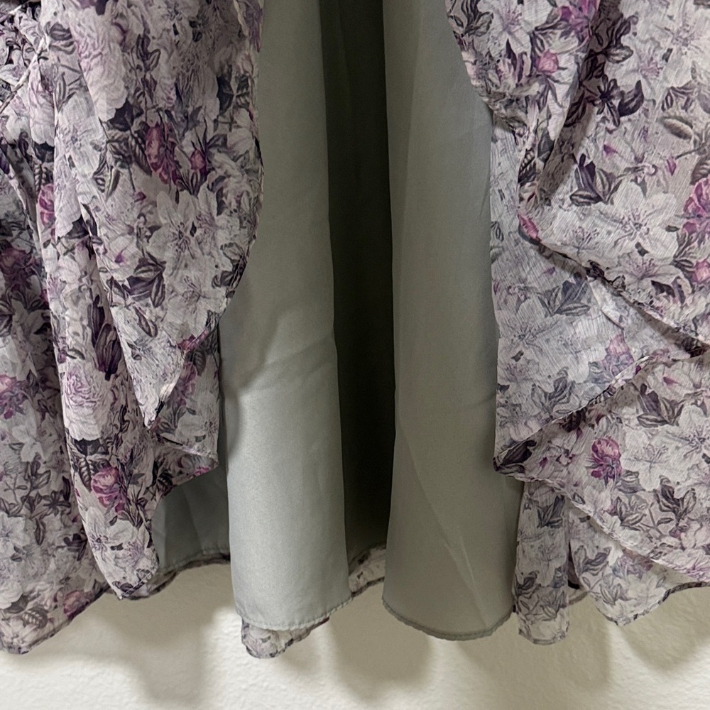 Ivy City Co Lavender Floral Long Sleeve Dress - Picture 4 of 6